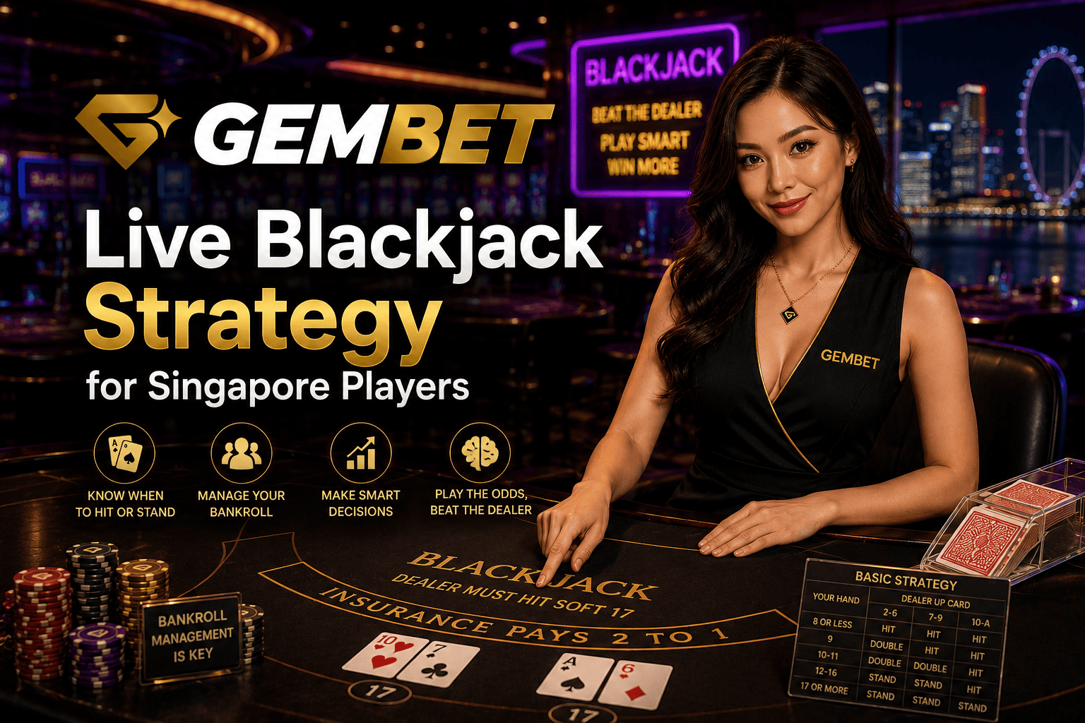 Live blackjack strategy guide for Singapore casino players